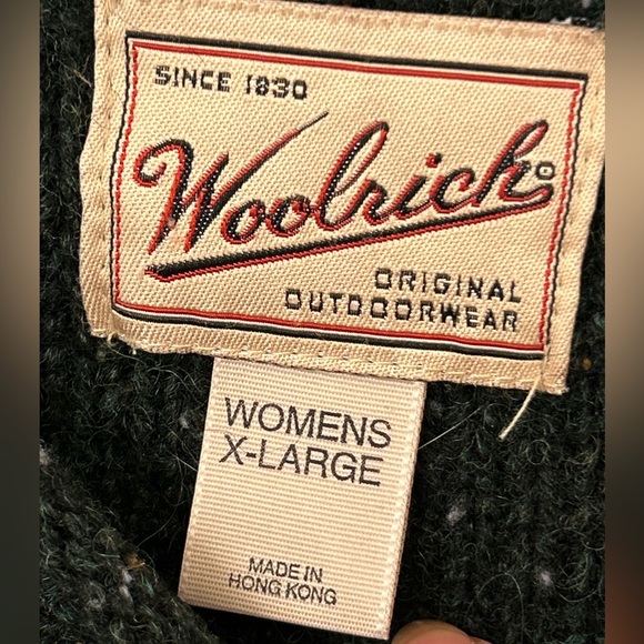 Vintage Woolrich Cardigan Sweater Womens XL Embroidered Snowman Grandmacore - Picture 6 of 10